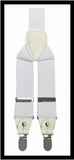 Men's Convertible Button Strap and Clip-On Suspenders