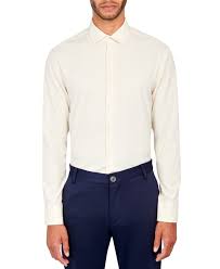 con struct dress shirts Con.Struct Dress Shirt Mens S 4 Way Stretch UPF Comfort Slim Fit Long Sleeve