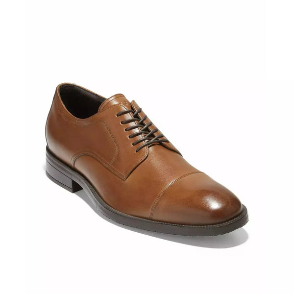 Cole Haan Shoes Mens Brown Leather Lace Up Cap Toe Oxfords Size 8.5M‎ Grande Cole Haan Grande Os Brown Leather Cap Toe Oxfords Men main image 2