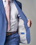 Powder Blue Tour Stretch Modern Fit 1-Pant Suit