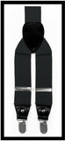 Men's Convertible Button Strap and Clip-On Suspenders